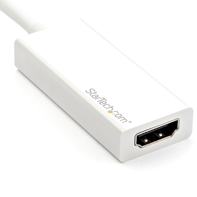 StarTech CDP2HD4K60W USB-C to HDMI Adapter - White - 4K 60Hz